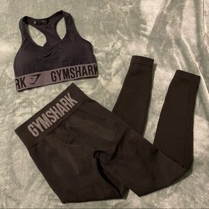 Gymshark Flex High Waisted Leggings - Black/Grey